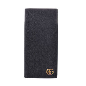 Gucci GG Marmont Long Wallet Black Leather